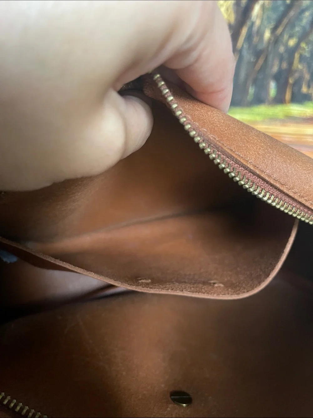 Madewell cow Leather Messenger Bag with canvas Adjustable Strap